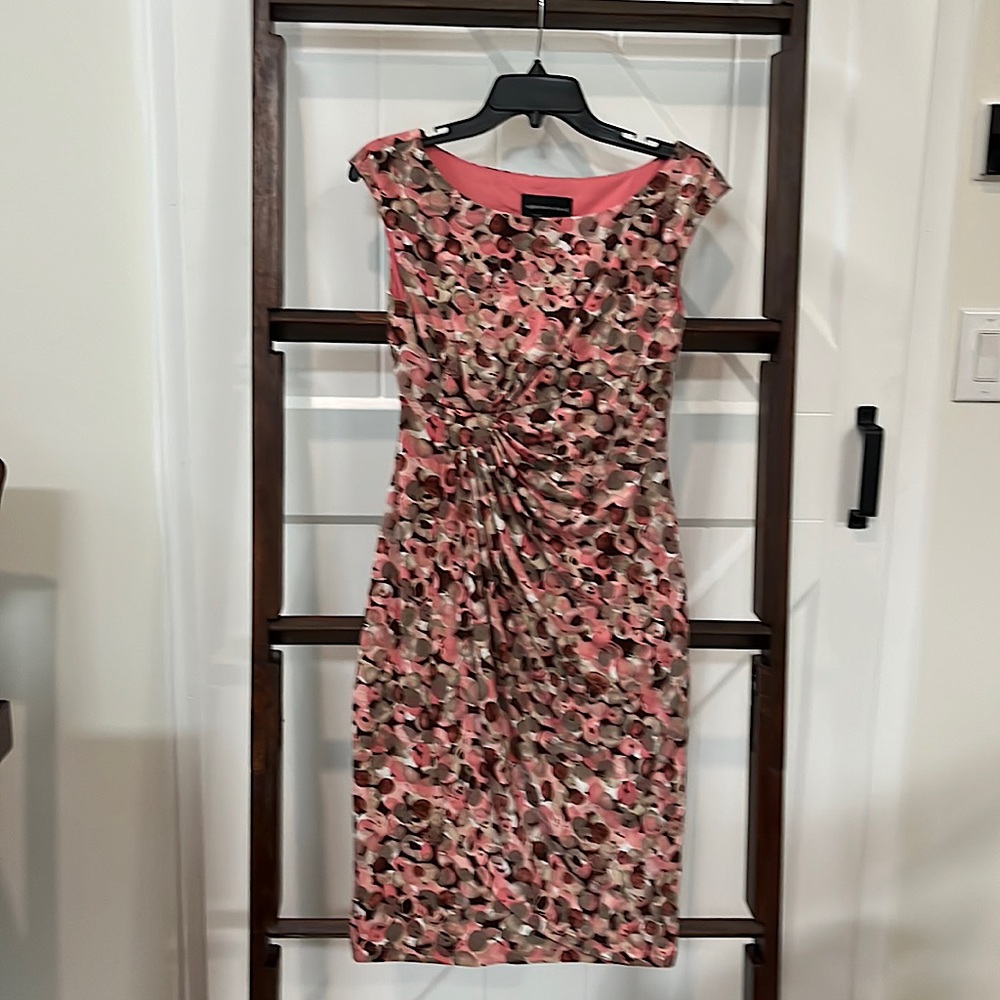 Connected apparel salmon colored dress. Size 6